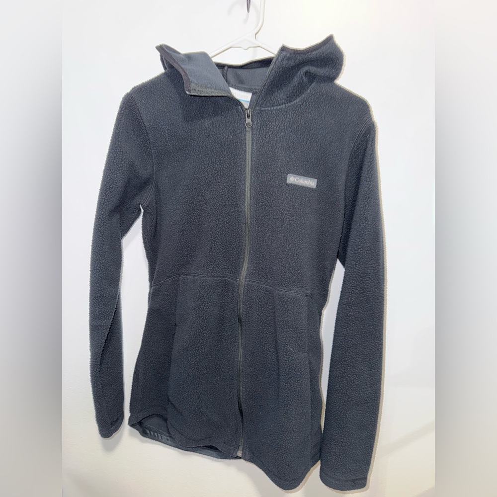 Columbia Womens black Fleece Zip-Up Hoodie